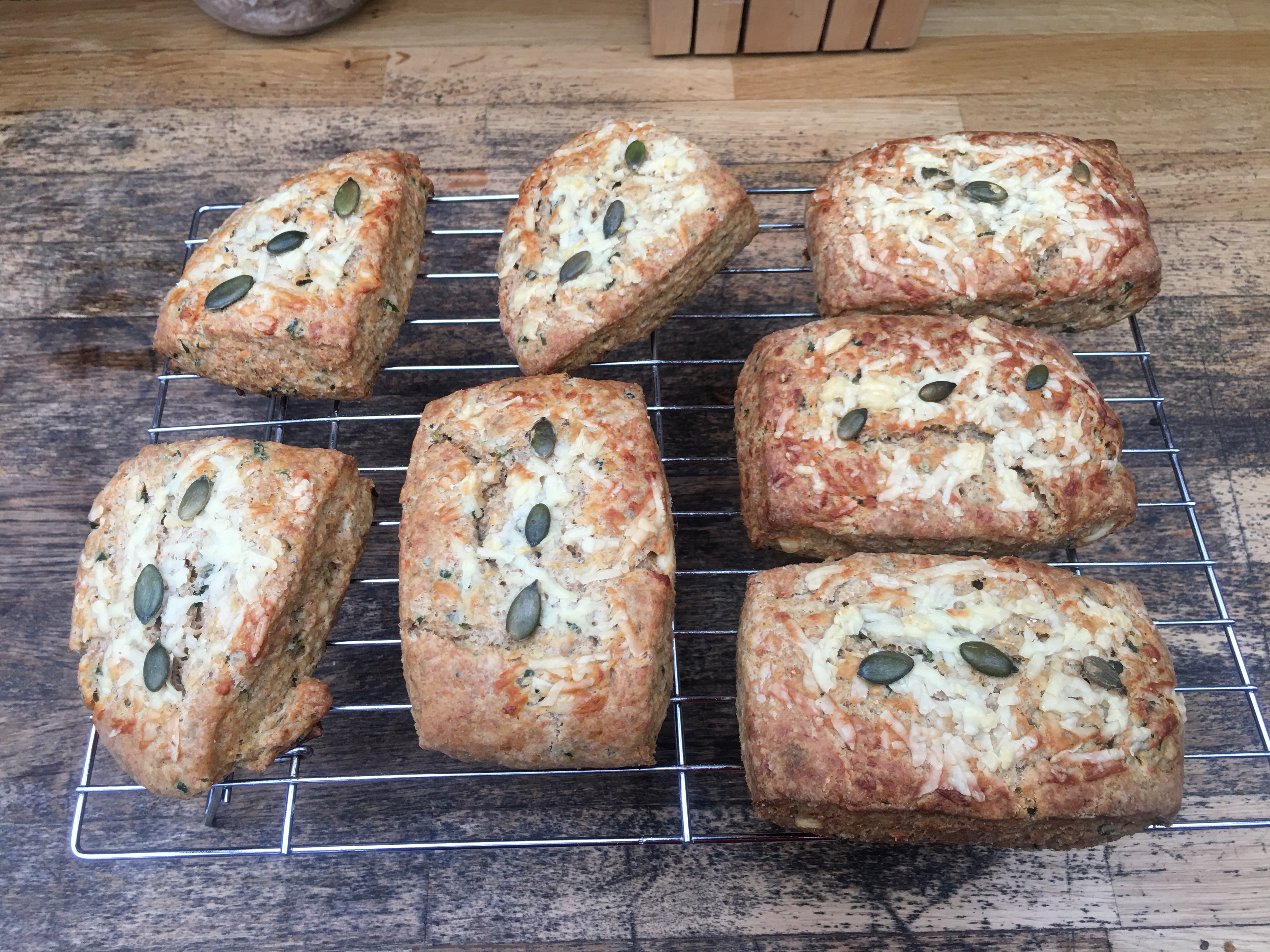 Sourdough Cheesie Scones with Wild Garlic